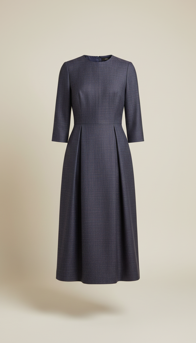 Shadow Indigo Tailored Dress