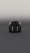 Matte Black Gothic Signet Ring